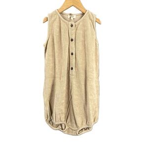 The Simple Folk Ecru Journey Romper Organic Terry‎ Cotton Unisex 7/8 Year New